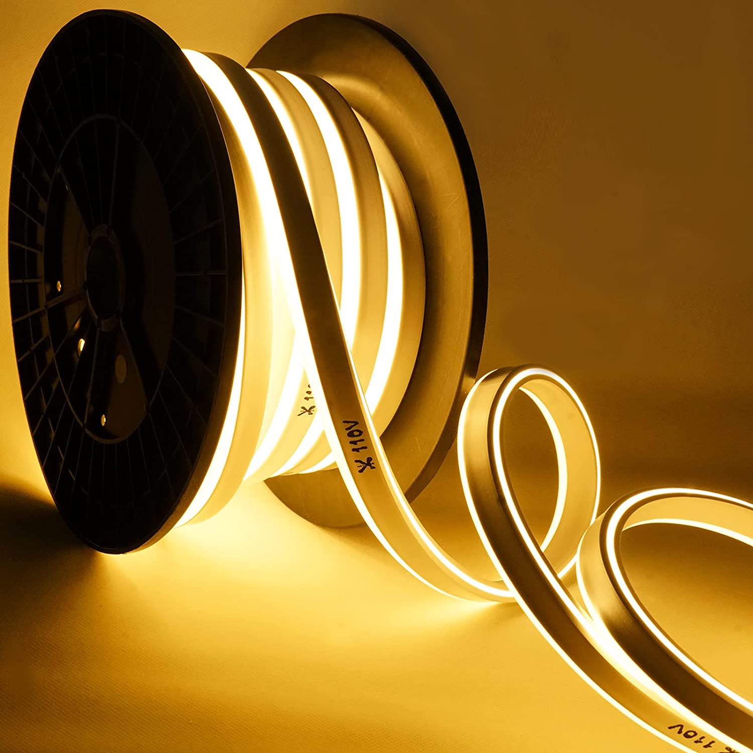 Luci al neon a LED da 110 V gialle