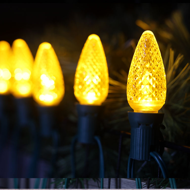 Lampadine sostitutive LED Minleon UL C9 gialle 