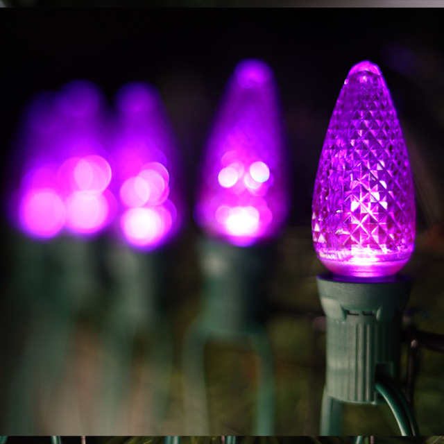 UL C9 Purple Halloween LED BURBS