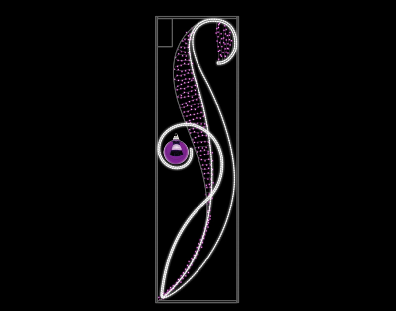 Luce natalizia decorativa natalizia per la luce del centro commerciale di strada LSM009