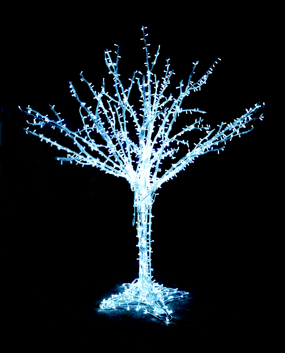 Luci a LED a forma di albero bianco per il centro commerciale Garden Street dell'hotel