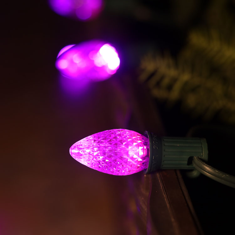 Bulbi di sostituzione LED da 120V UL Purple C7