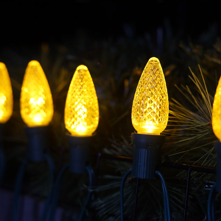 Lampadine sostitutive LED Minleon UL C9 gialle 