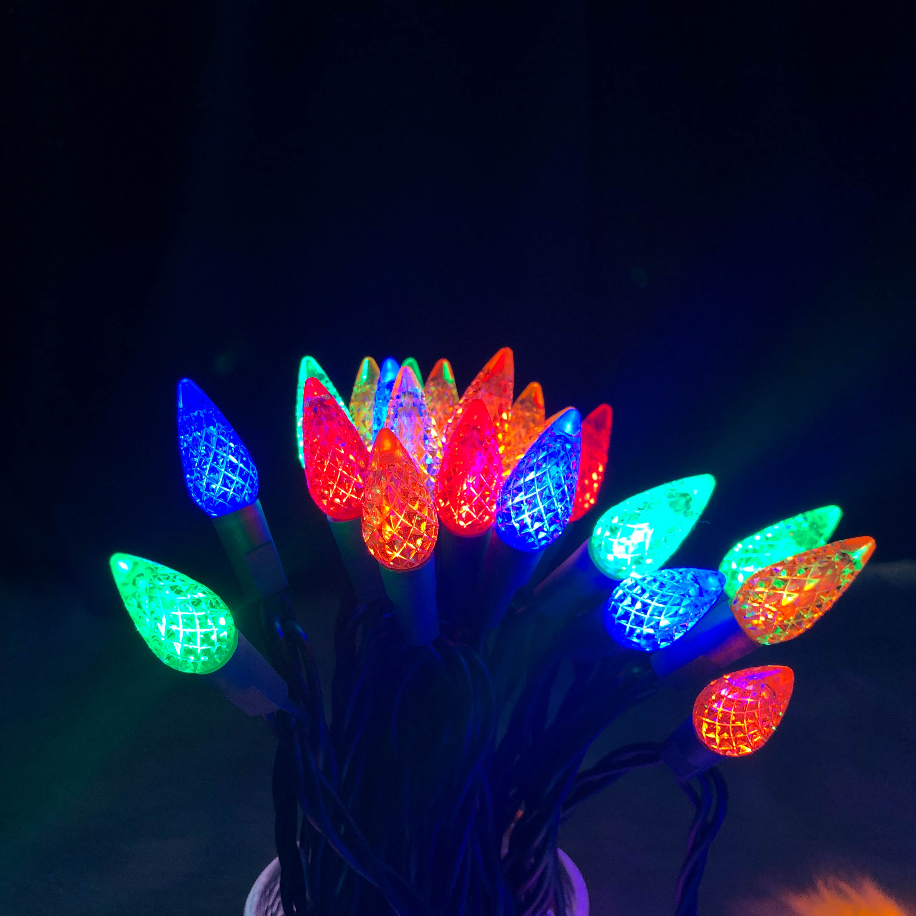 Multi luci di Natale LED a fragola C6 impermeabili UL 