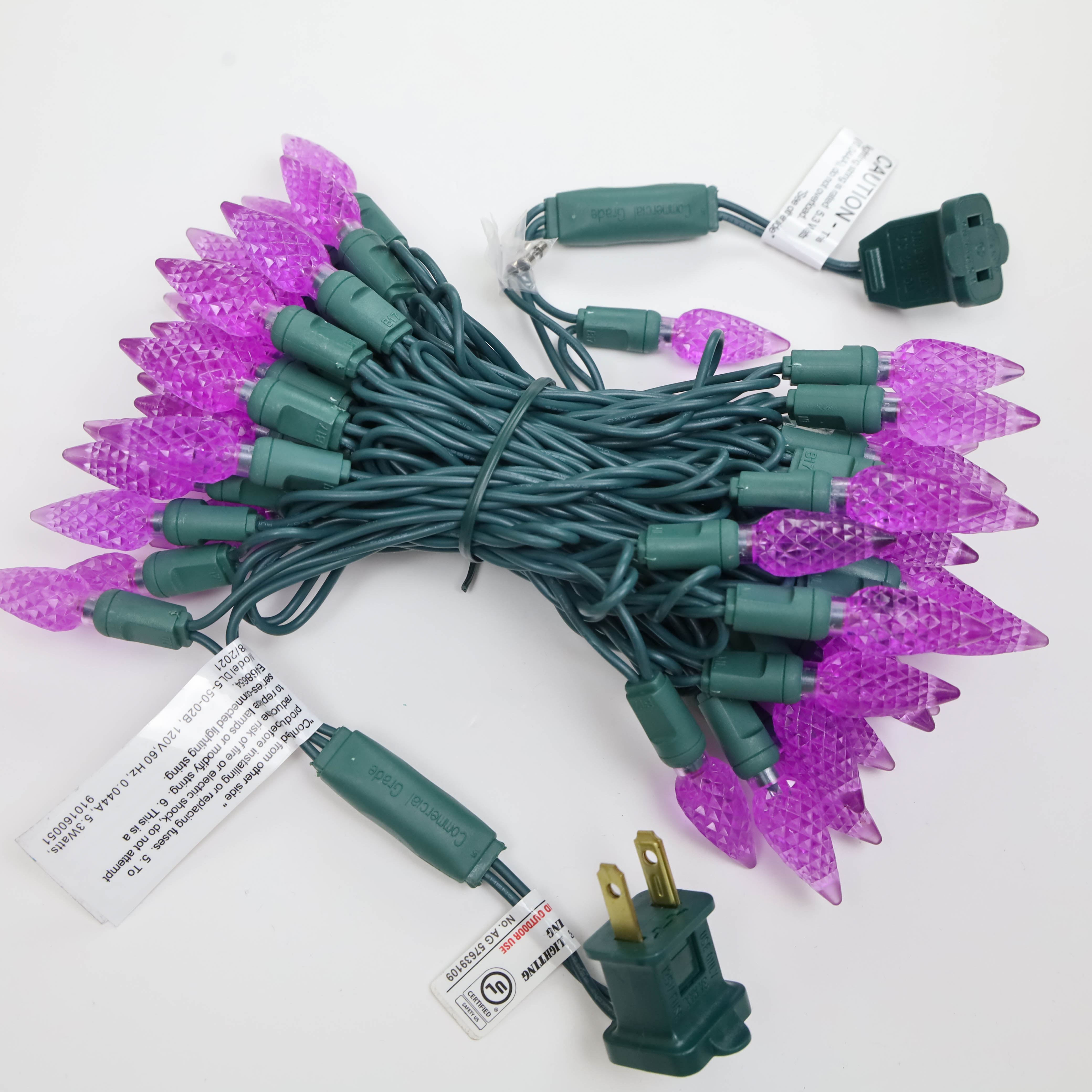 Set di luci viola UL a LED a fragola C6