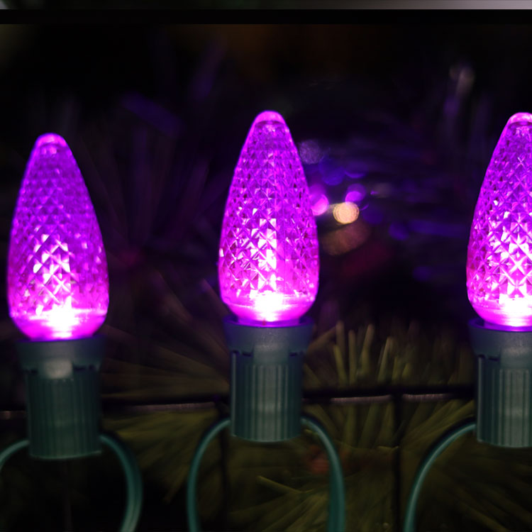 UL C9 Purple Halloween LED BURBS