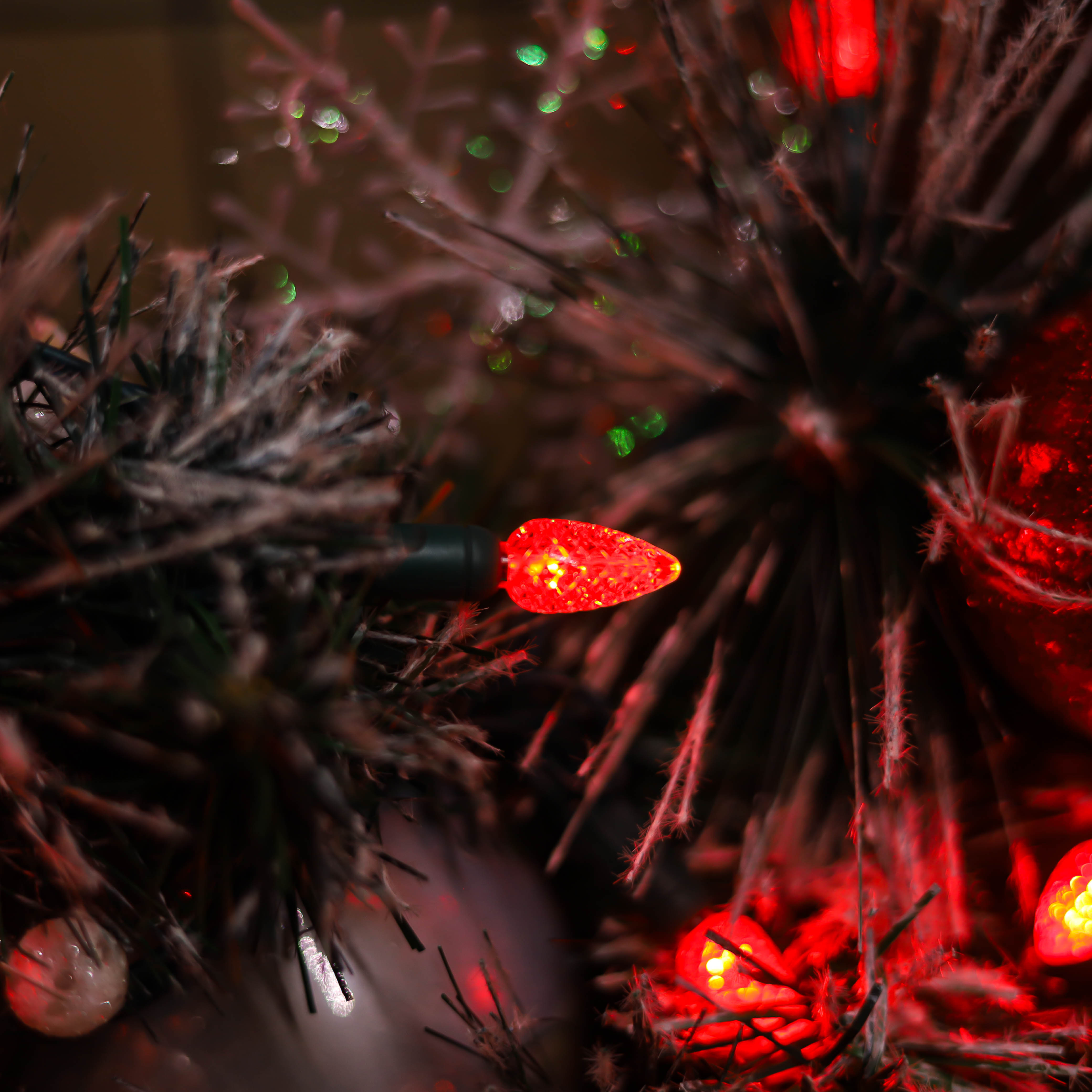 120V UL RED C3 LED NATALE LED