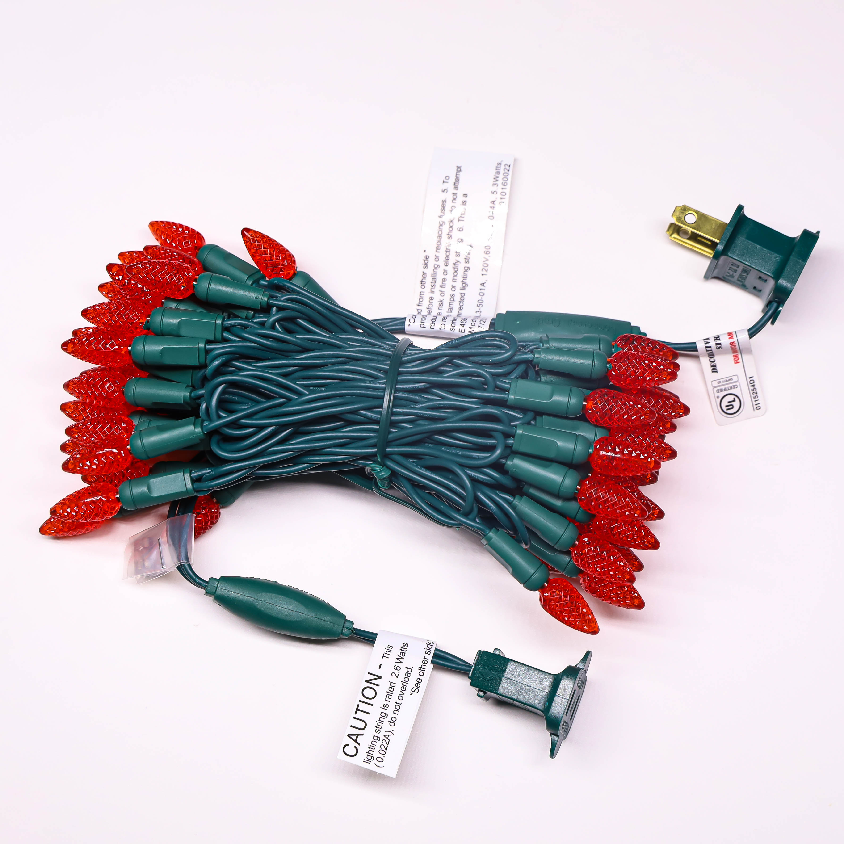 120V UL RED C3 LED NATALE LED