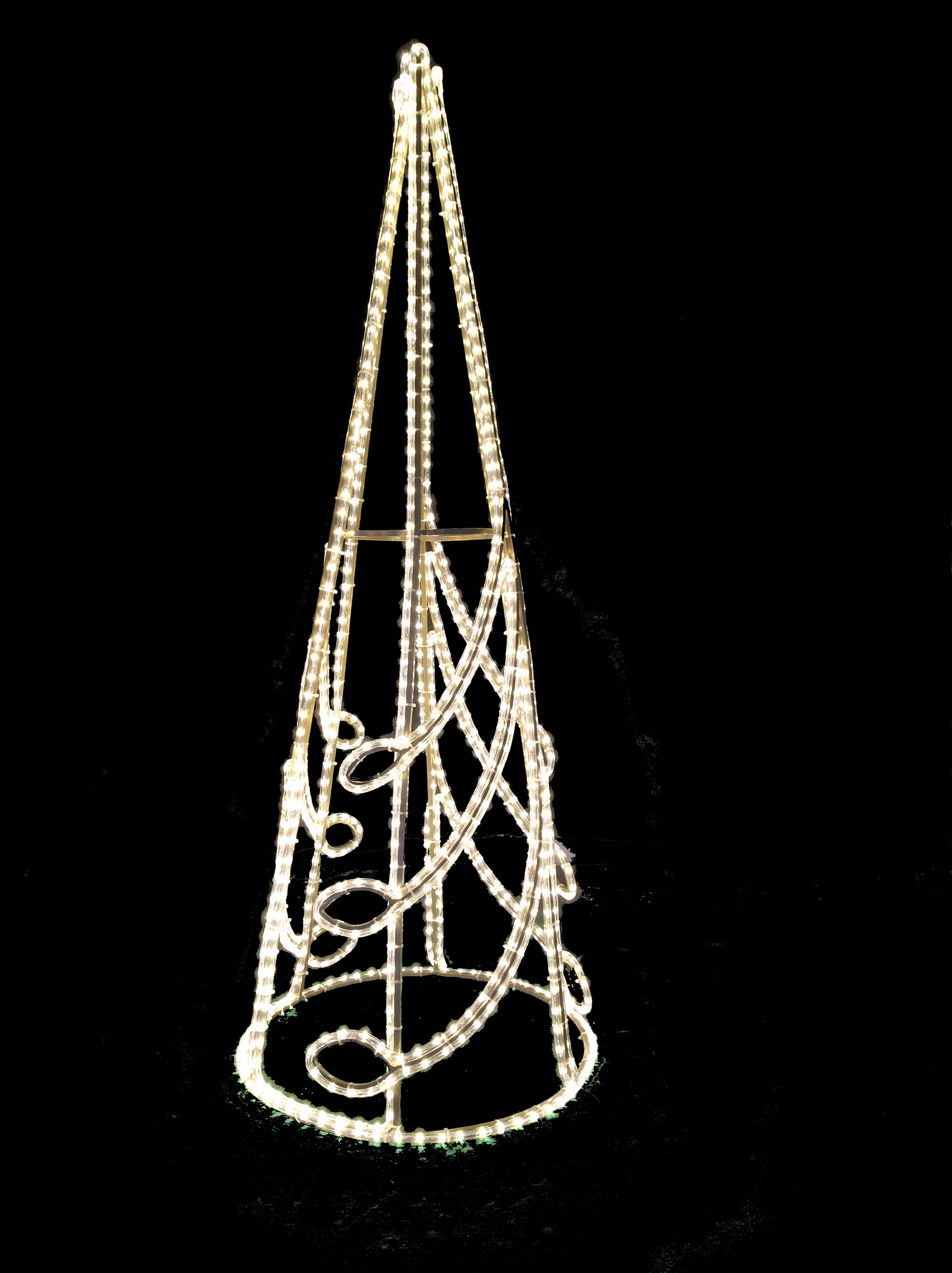 Luci di motivi per alberi commerciali all'aperto