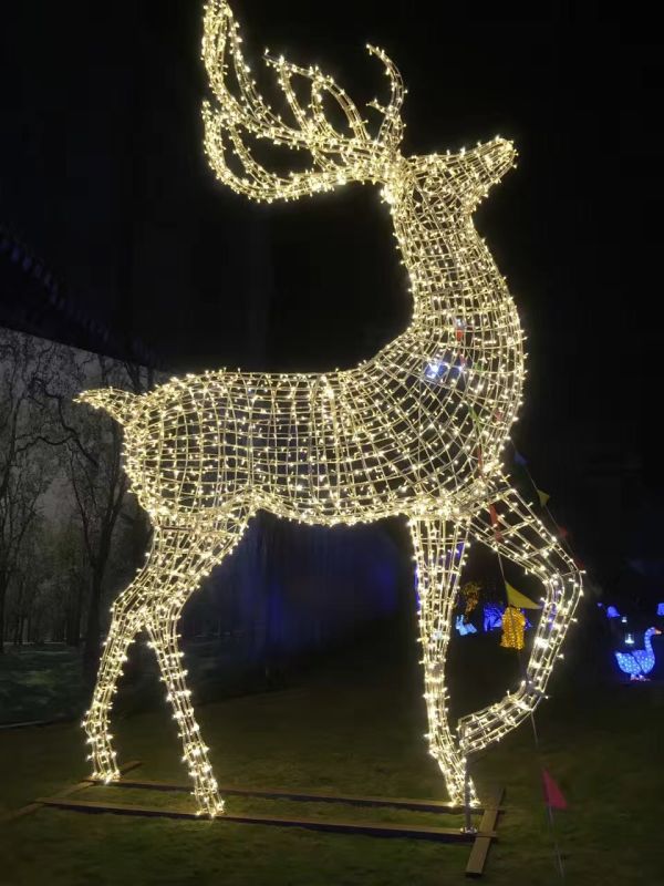 Decorazioni di cervi di Natale giganti luci da esterno
