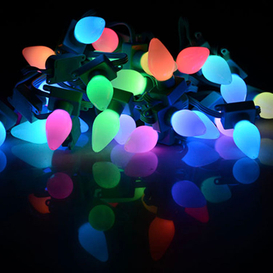 Stringa luminosa opaca impermeabile RGB C7 UL CE