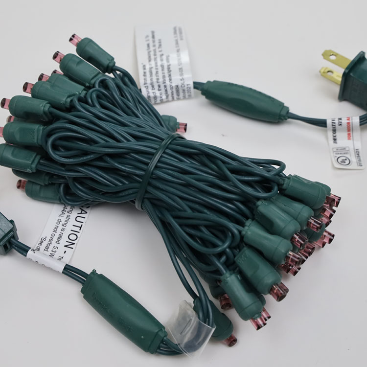 Mini stringa LED viola grandangolare da 5 mm per Halloween Impermeabile certificata UL