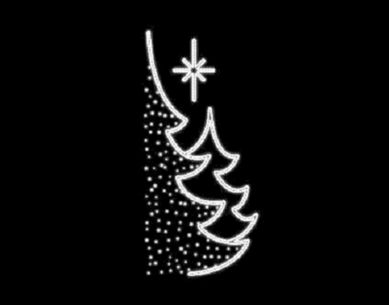 Luci a motivi in ​​alluminio bianco per la casa