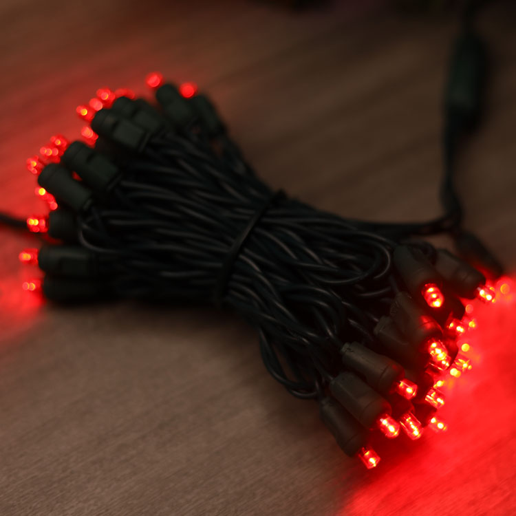 Luci a stringa mini LED grandangolari da 5 mm Luce a stringa ROSSA certificata UL