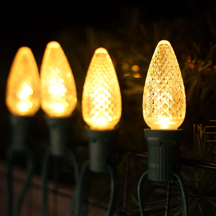 Lampadine sostitutive LED Minleon C9 E17 impermeabili bianche calde UL