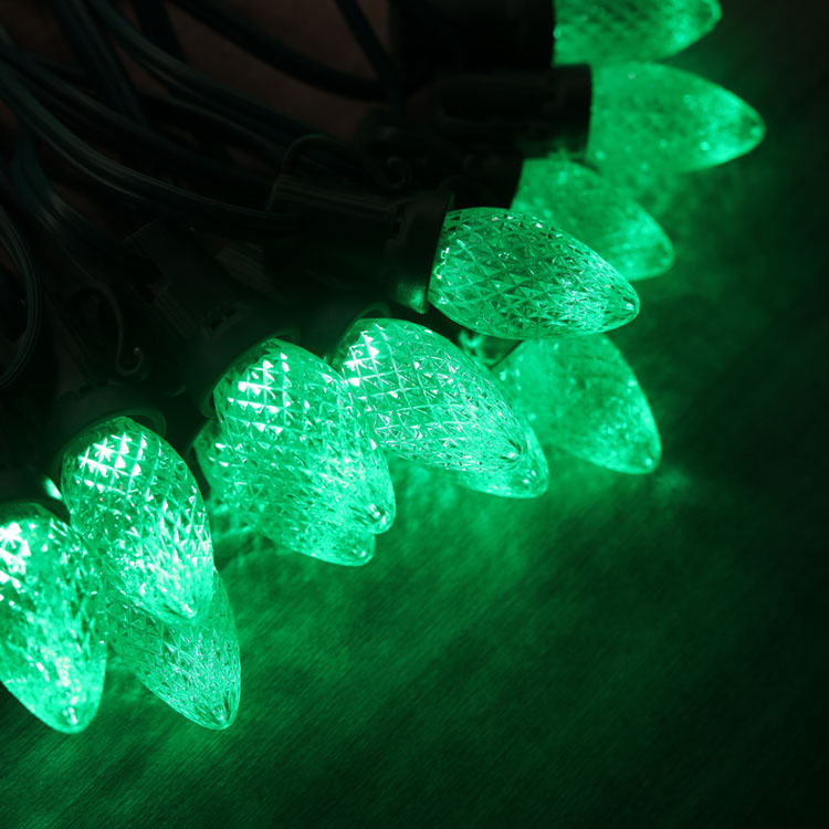 Lampadine di ricambio LED C7 Minleon Lampadina natalizia verde UL impermeabile per esterni