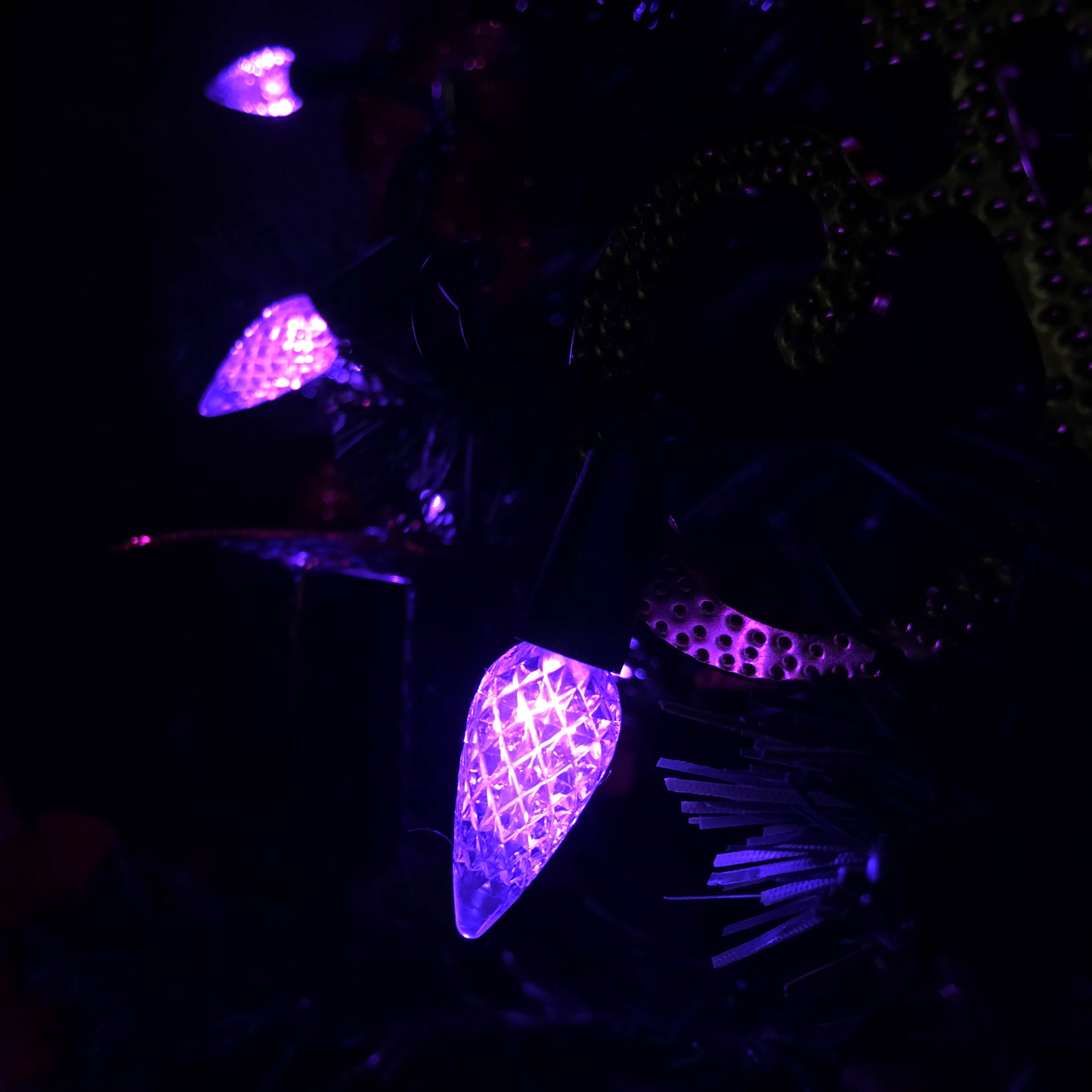 Set di luci viola UL a LED a fragola C6