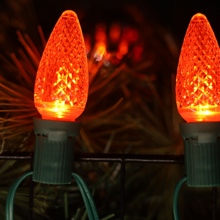 Lampadine di ricambio dimmerabili natalizie arancioni commerciali da 120 V UL C9 E17