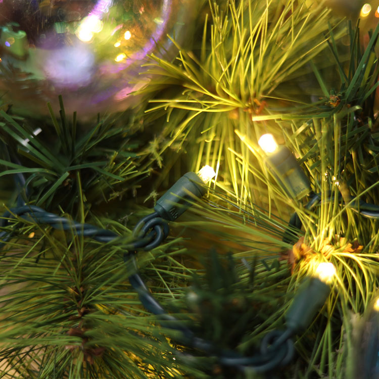 Mini luci a stringa LED grandangolari da 5 mm Bianco caldo UL Stringa di luci natalizie per uso esterno