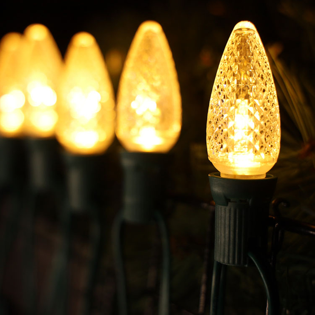 Lampadine sostitutive LED Minleon C9 E17 impermeabili bianche calde UL