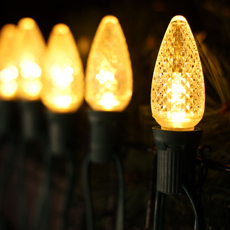 Lampadine sostitutive LED Minleon C9 E17 impermeabili bianche calde UL