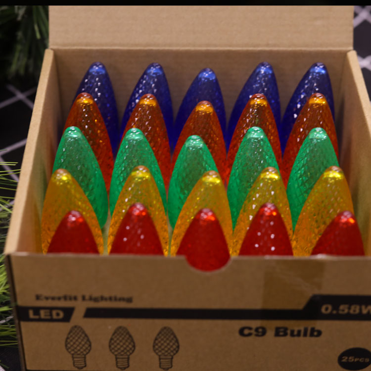 Lampadine di ricambio LED UL C9 Minleon Multi Lampadina natalizia