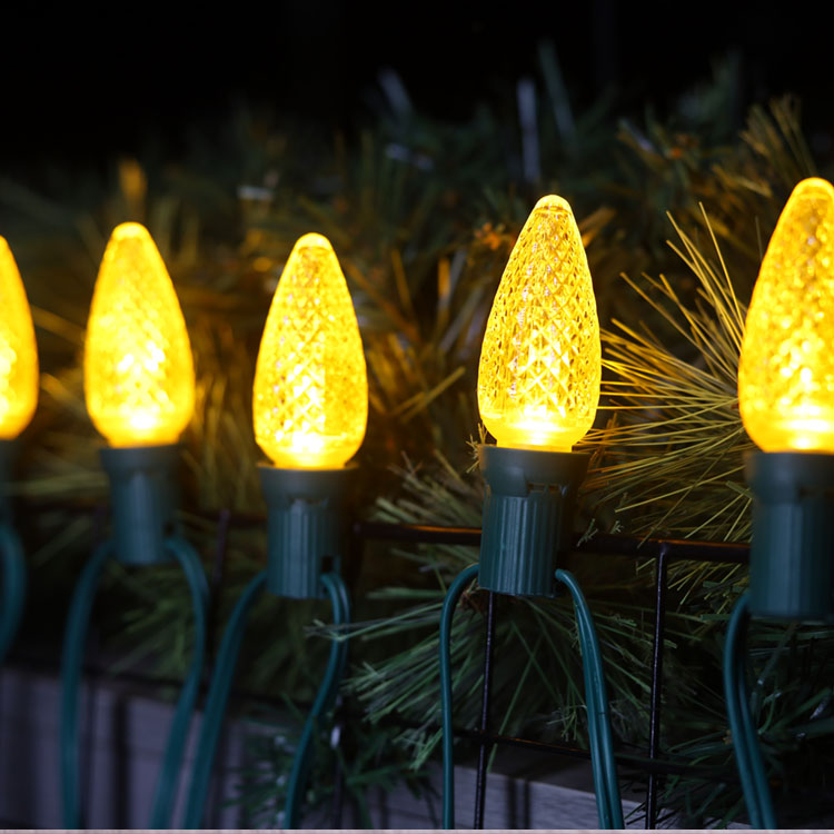 Lampadine sostitutive LED Minleon UL C9 gialle 