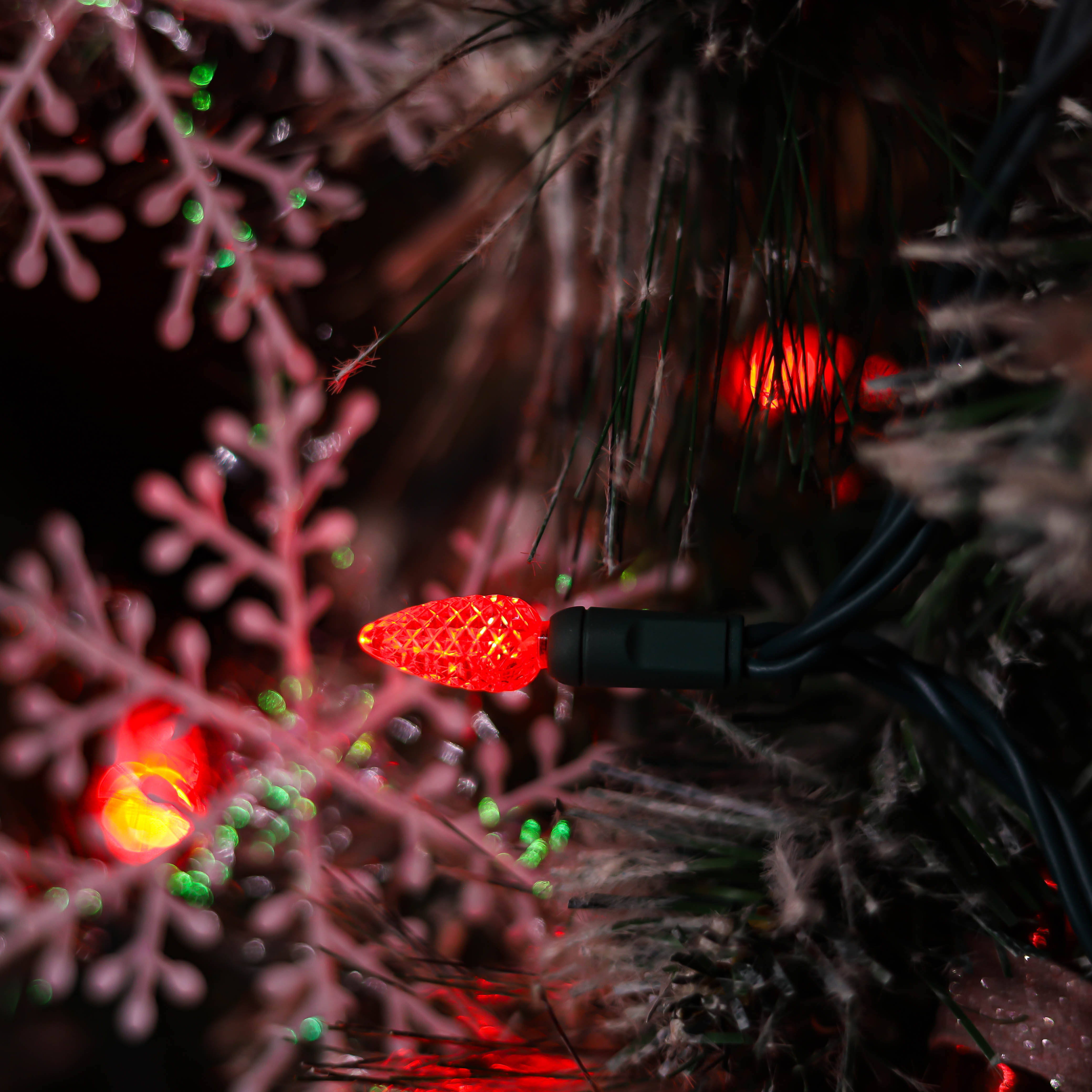 120V UL RED C3 LED NATALE LED