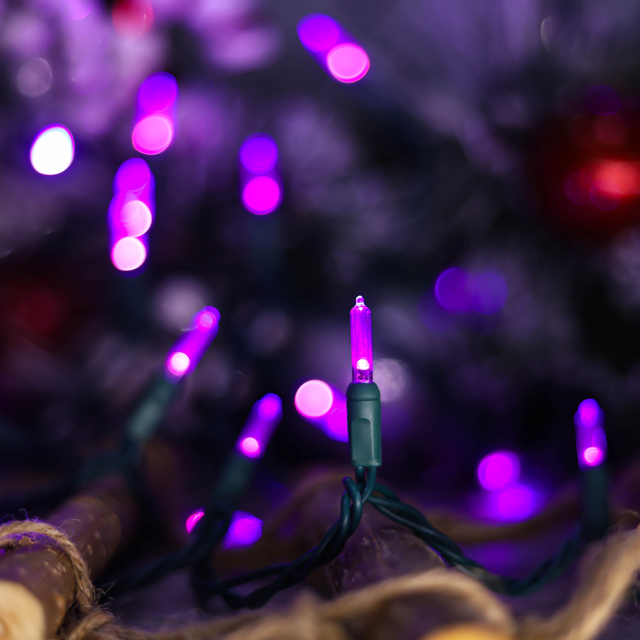 La stringa di UL T5 LED illumina la luce viola di Natale della luce di Halloween