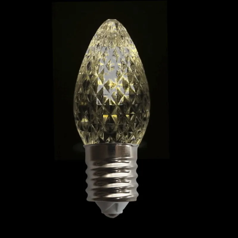 Lampadina a sfarfallio sfaccettata C7 LED