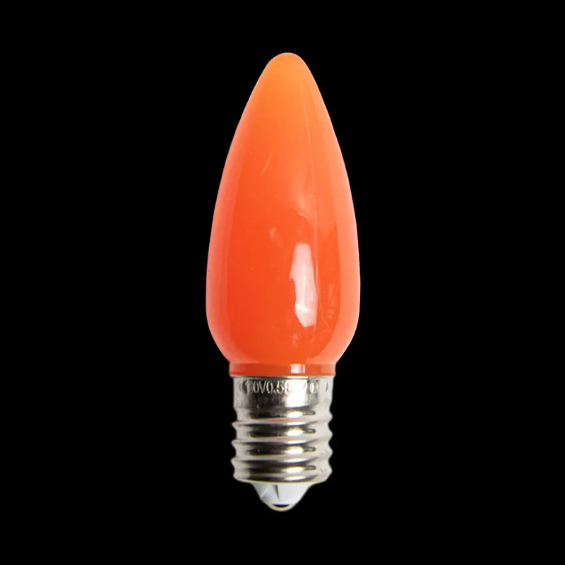 Lampadina LED C9 opaca arancione