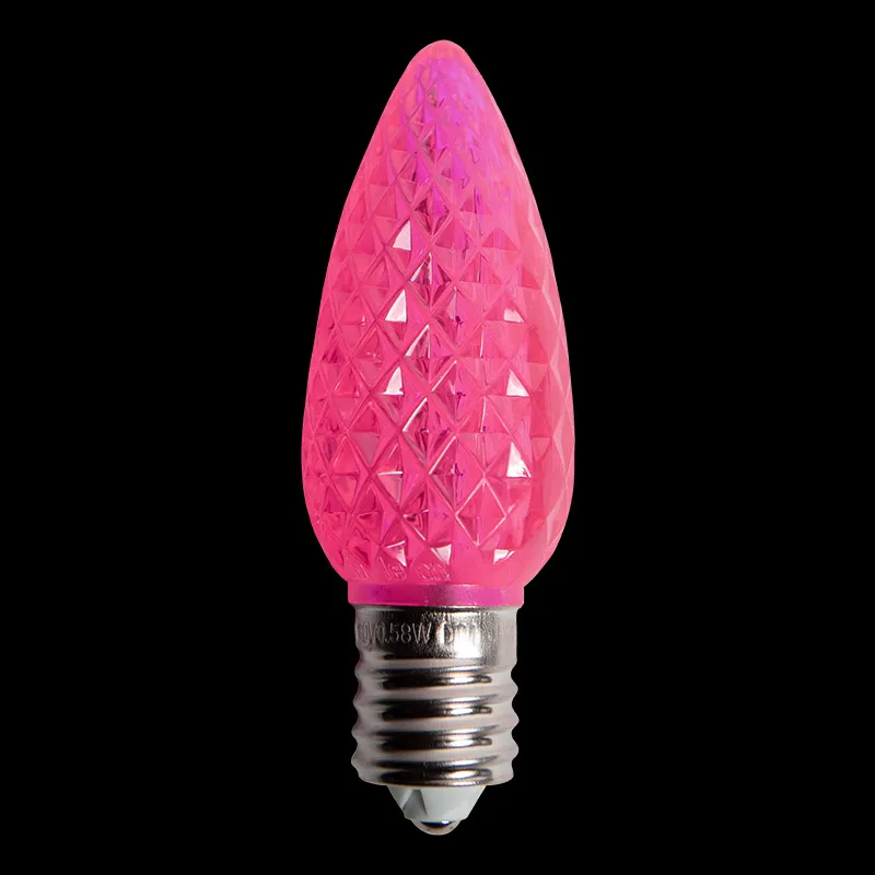 Lampadina LED sfaccettata C9 V2 – Rosa