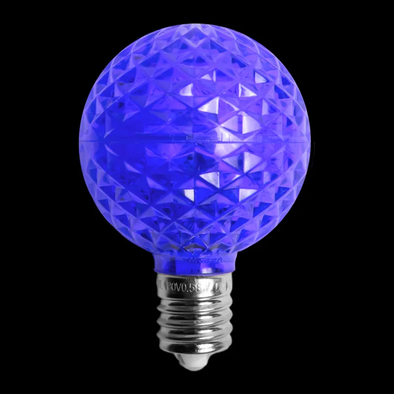 Lampadina LED G50 trasparente – Blu