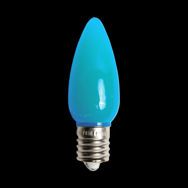 Lampadina LED C9 opaca verde acqua