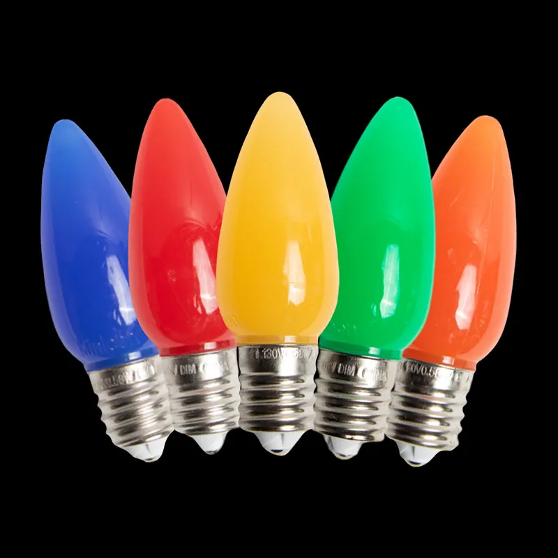 Lampadina LED C9 opaca – Multi (R/G/Y/B/O)