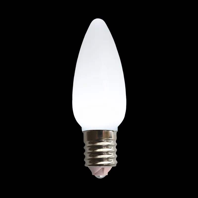 Lampadina LED C9 opaca bianco puro