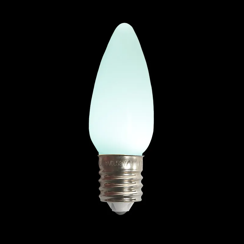 Lampadina LED C9 opaca bianco freddo