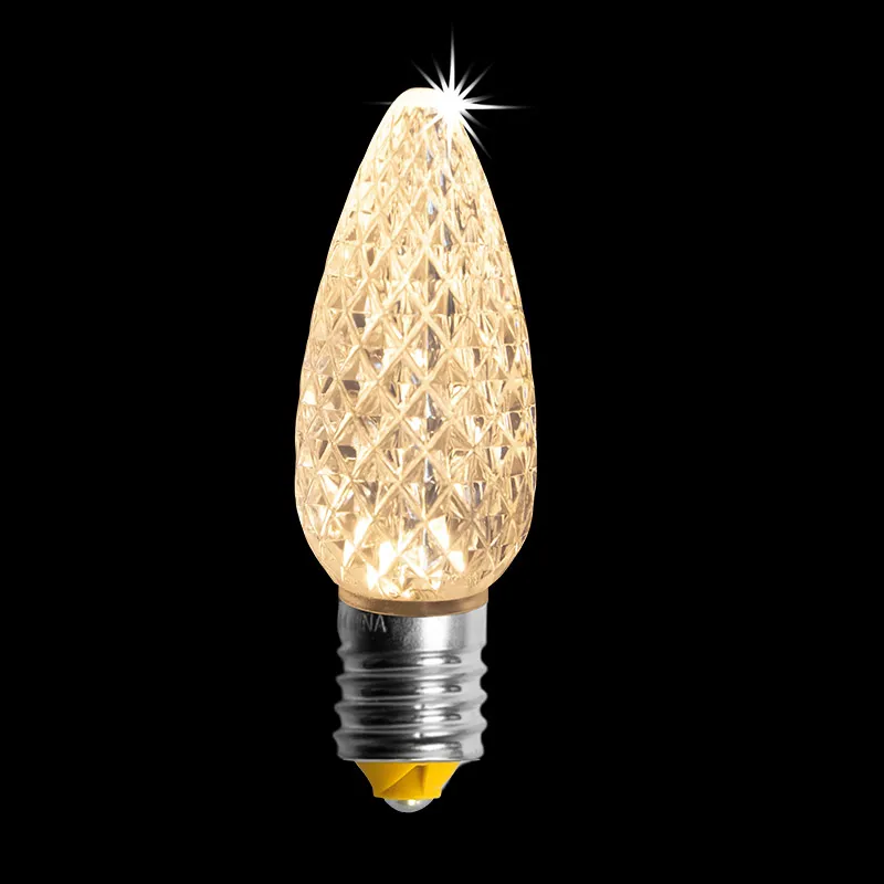 Lampadina LED sfaccettata C9 V2 – Sole bianco caldo scintillante