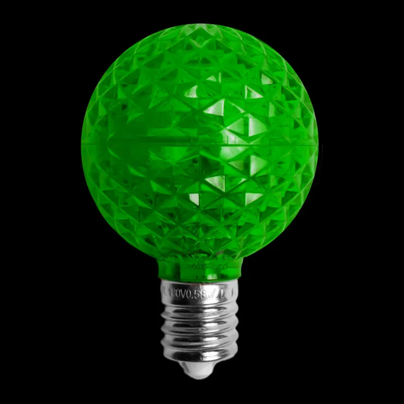 Lampadina LED G50 trasparente – Verde
