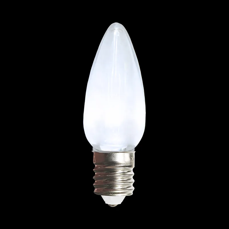 Lampadina LED C9 trasparente bianco freddo