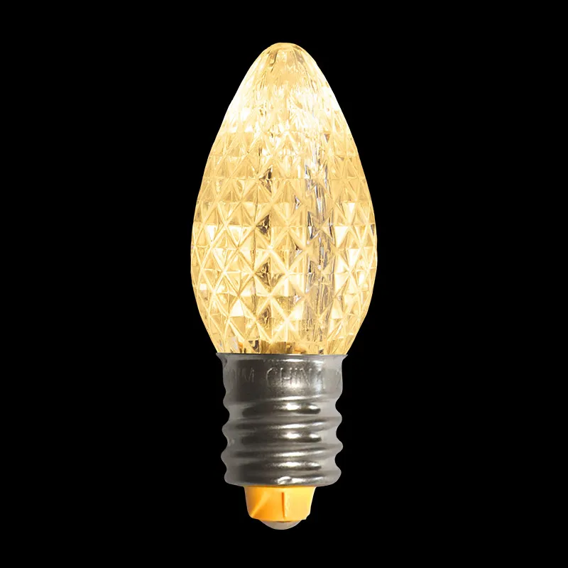 Lampadina LED C7 sfaccettata – Sole bianco caldo