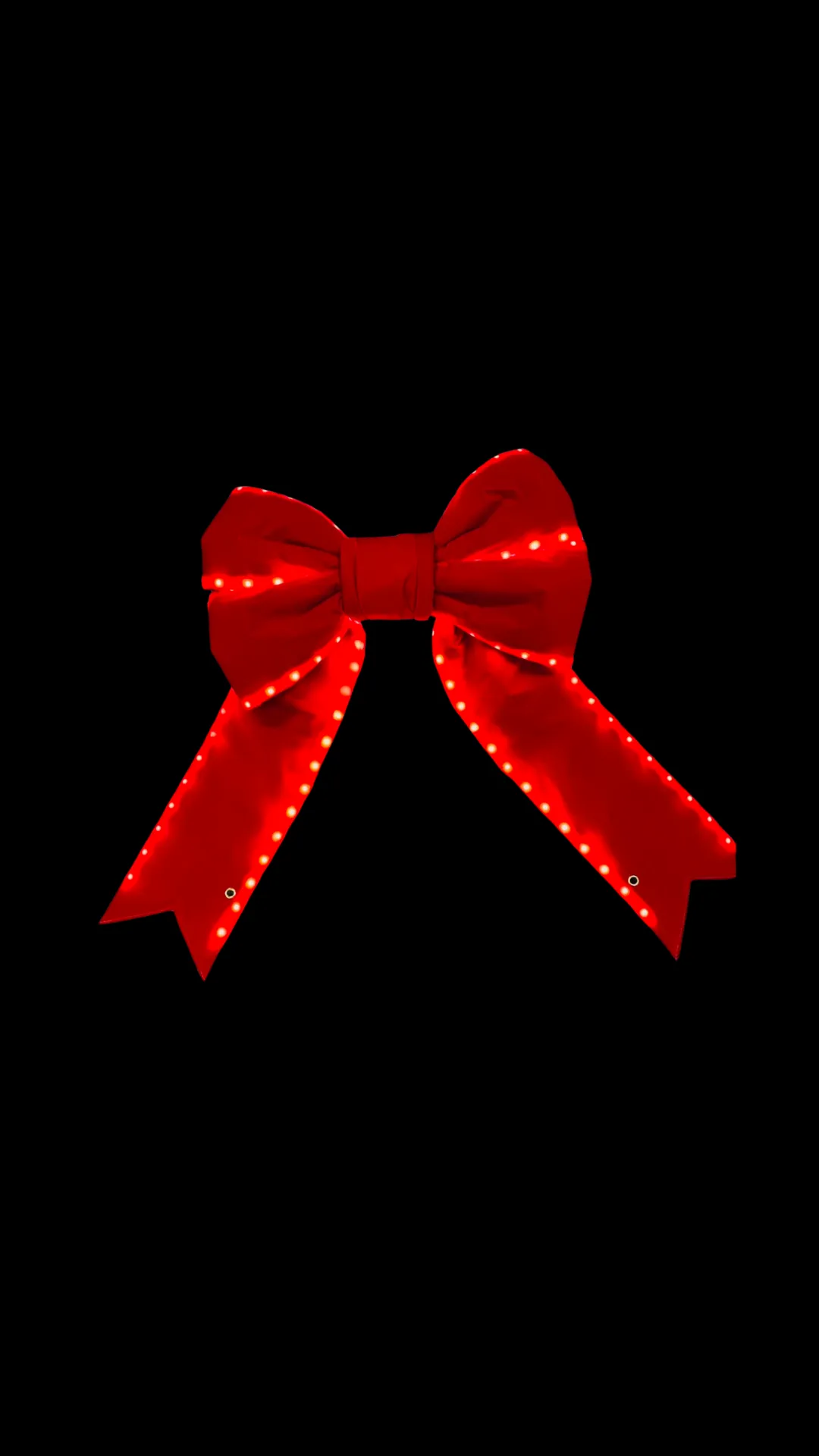 Fiocco in velluto rosso preilluminato – 24″