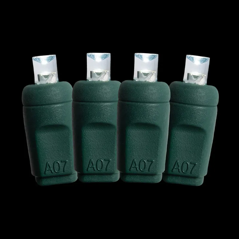 Luci natalizie a LED bianche fredde da 70L 5MM con spaziatura di 4 pollici IP65 impermeabile all'aperto