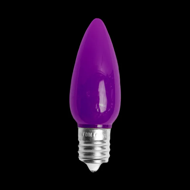 Lampadina LED C9 opaca viola