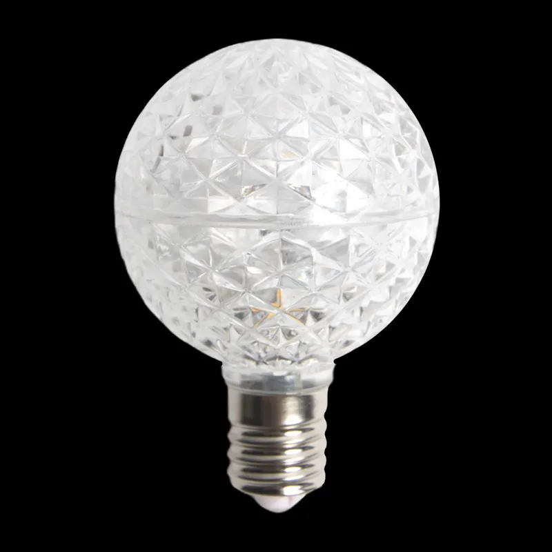 Lampadina LED G50 trasparente – Bianco puro