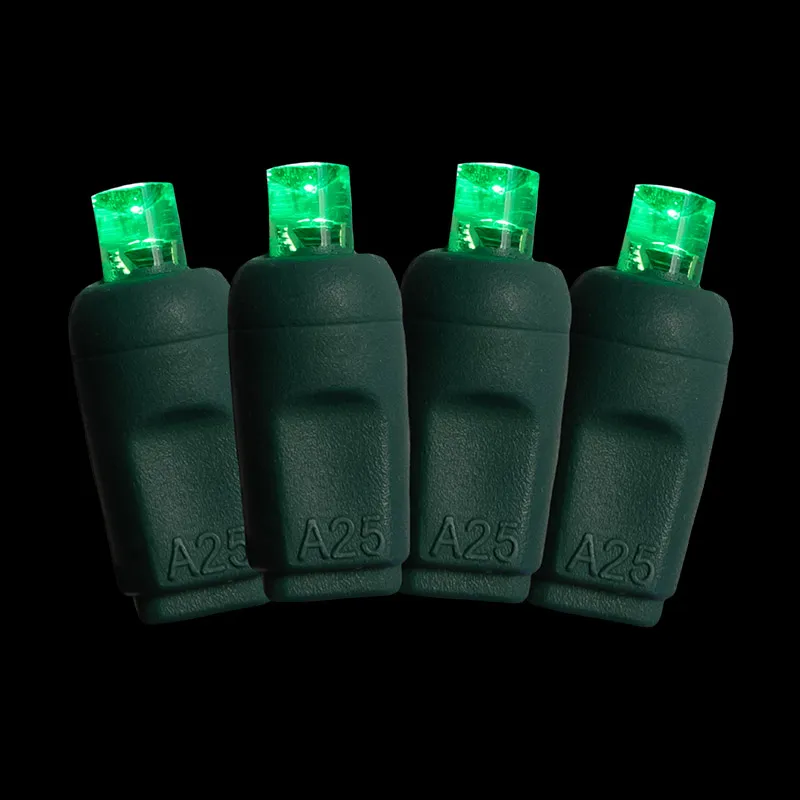 Luci natalizie a LED verdi da 100L 5MM impermeabili per esterni