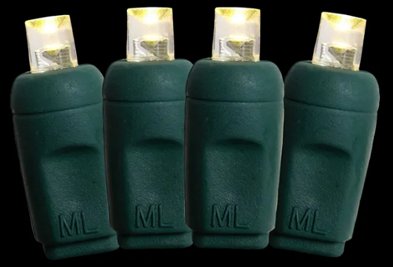 Mini luci a stringa LED grandangolari da 5 mm Bianco caldo UL Stringa di luci natalizie per uso esterno 
