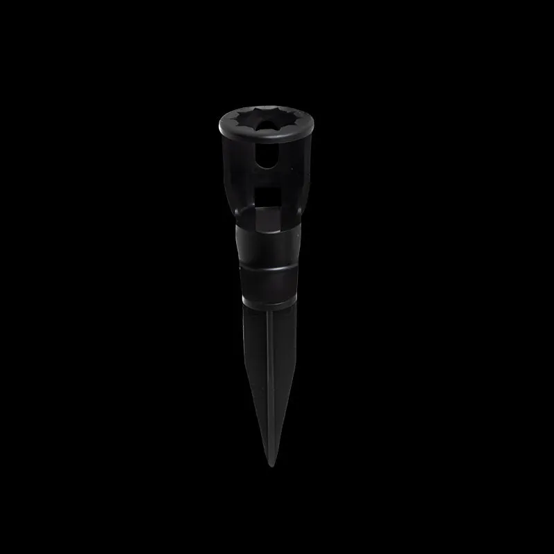 Parte superiore circolare con picchetto a terra C9 da 5 '- Nero