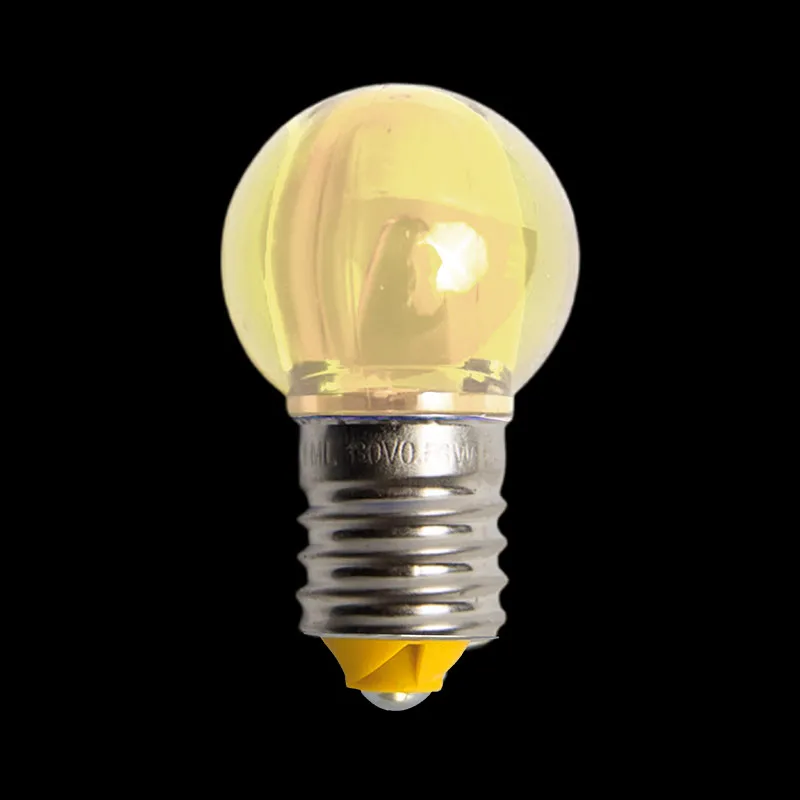 Lampadine LED bianco caldo sole trasparente UL G30 E17 da 130 V
