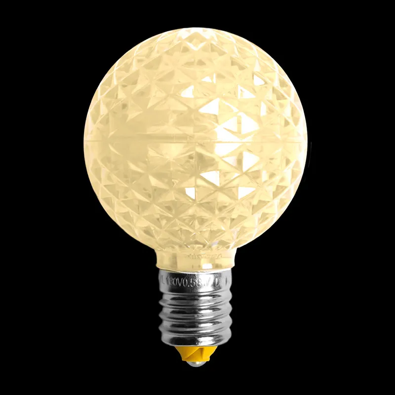 Lampadina LED G50 trasparente – Sole bianco caldo